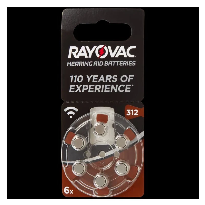Piles pour appareils auditifs Rayovac A13 P 312 1.45 V PR41 - Photo 1/1