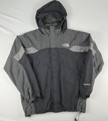 The North Face HyVent Jacket Boys Large Hooded Full Zip Pockets Embroidered Logo - Picture 2 of 14