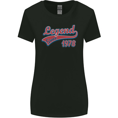 Legend Since 47th Birthday 1978 Damen T-Shirt breiter geschnitten