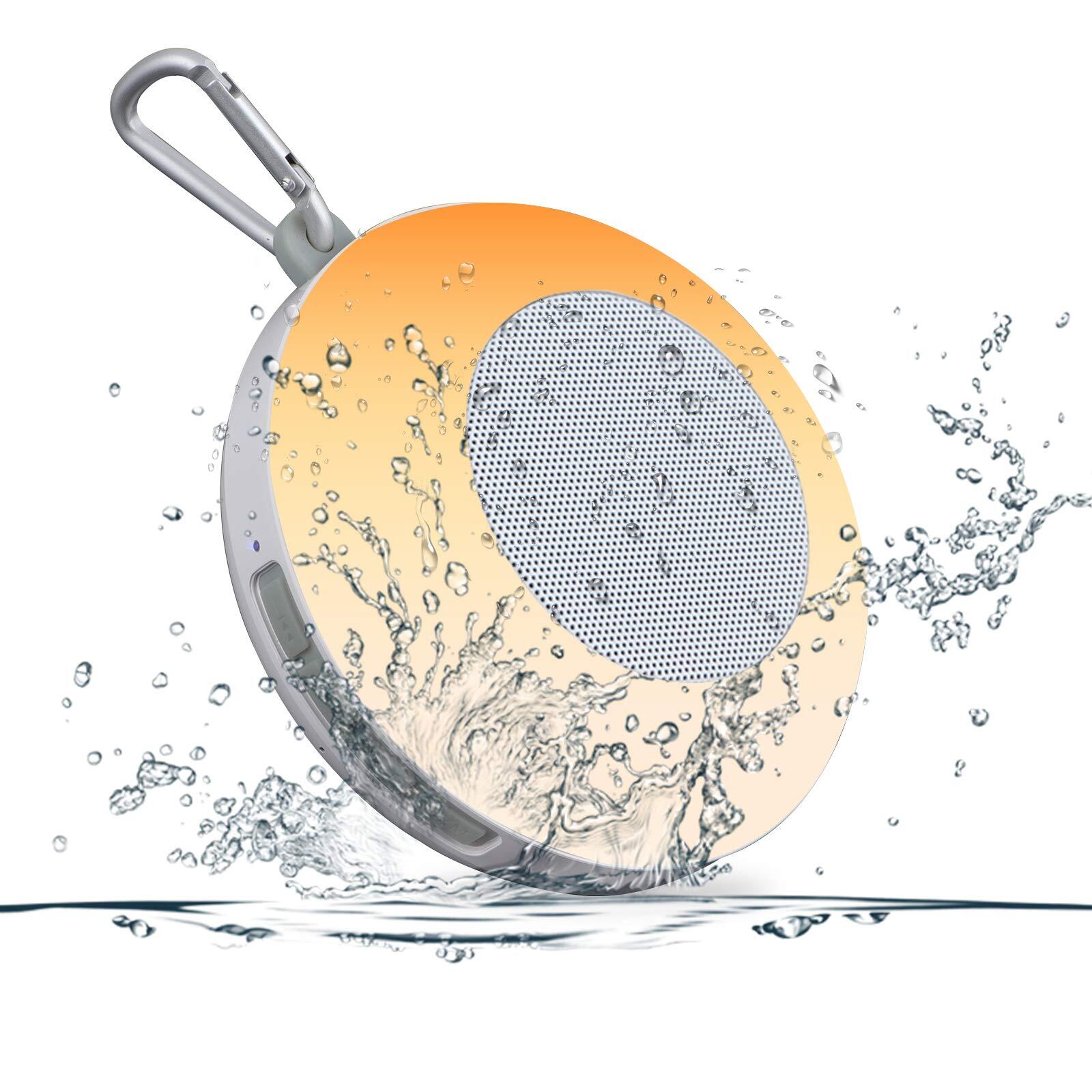 Portable Bluetooth Shower Speaker Waterproof Speaker 10H Playtime with Clip a...-image