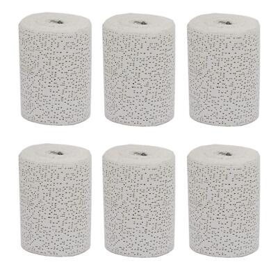 6 Pack Plaster Cloth Gauze Bandages Rolls for Art Project Belly Cast, 4''x15Ft