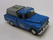 Old Carolina Panthers Ertl 1955 Chevy Cameo Pickup Chevrolet Truck Coin Bank