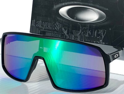 NEW* Oakley SUTRO Black Matte POLARIZED Galaxy Jade Iridium lens