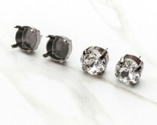 11mm  Classic Stud DIY Earring Bases  EE 10 