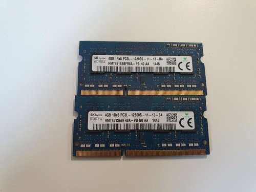 Zwei Stück 4GB (8GB) DDR3 1600MHz SO-Dimm Hynix HMT451S6BFR8A-PB RAM Module