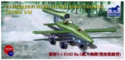 Bronco Models CB35060 1:35 German V-1 Fi103 Re-3 Piloted Flying Bomb (Two Seats