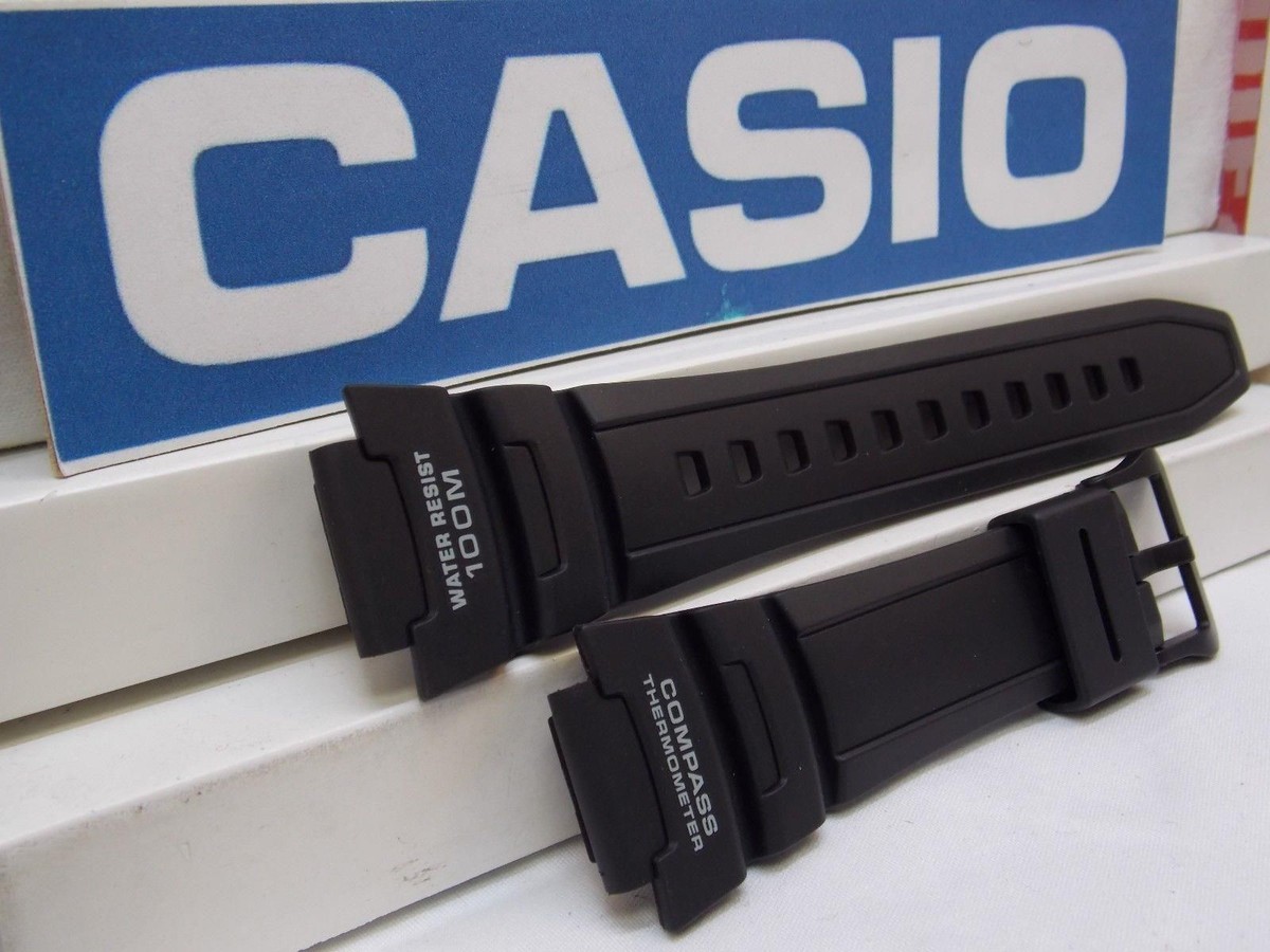 Bracelet De Montre Casio Pour Modèles SGW-500H / SHW-500H-1, Résine Noire - Neuf Avec étiquettes