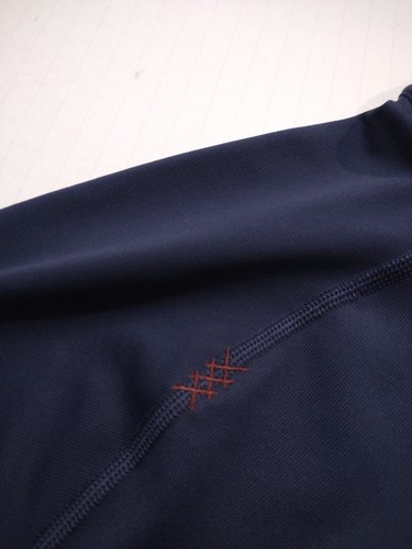 RHONE Men's Mock Neck 1/4 ZIP Nylon/Elastine (X) Dark Blue Top - Picture 5 of 7
