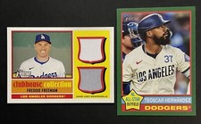 FREDDY FREEMAN 2025 Topps Heritage Clubhouse Collection Dual Relic SP + Teoscar