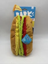 Bark Box Big Bite Hoagie Plush Squeaky Crinkle Dog Toy All Size