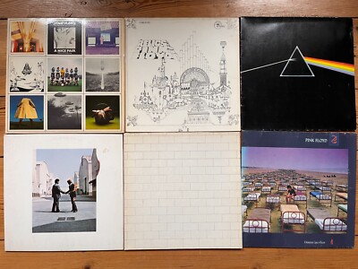 10 x LP PINK FLOYD - Dark Side Of The Moon, Wish You Were Here, The Wall ...
