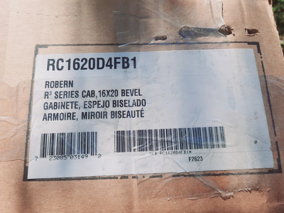 *REPLACEMENT DOOR* Robern RC1620D4FB1 R3 16" x 20" x 4" Medicine - Silver - Image 4 of 4