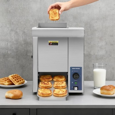 Burger Hamburger Toaster Electric Commercial Vertical Bread Baking Machine 2000W