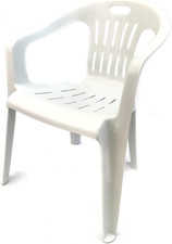 | Sedie Da Giardino per Bambino in Plastica, Colore Bianco, 355X265X500