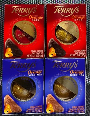 4 TERRY's 2 Dark Chocolate (2) and 2 Original Orange Balls exp. 4/27 + 3/27