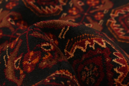 Vintage Hand-Knotted Area Rug 3'6" x 6'7" Traditional Wool Carpet - Picture 7 of 9