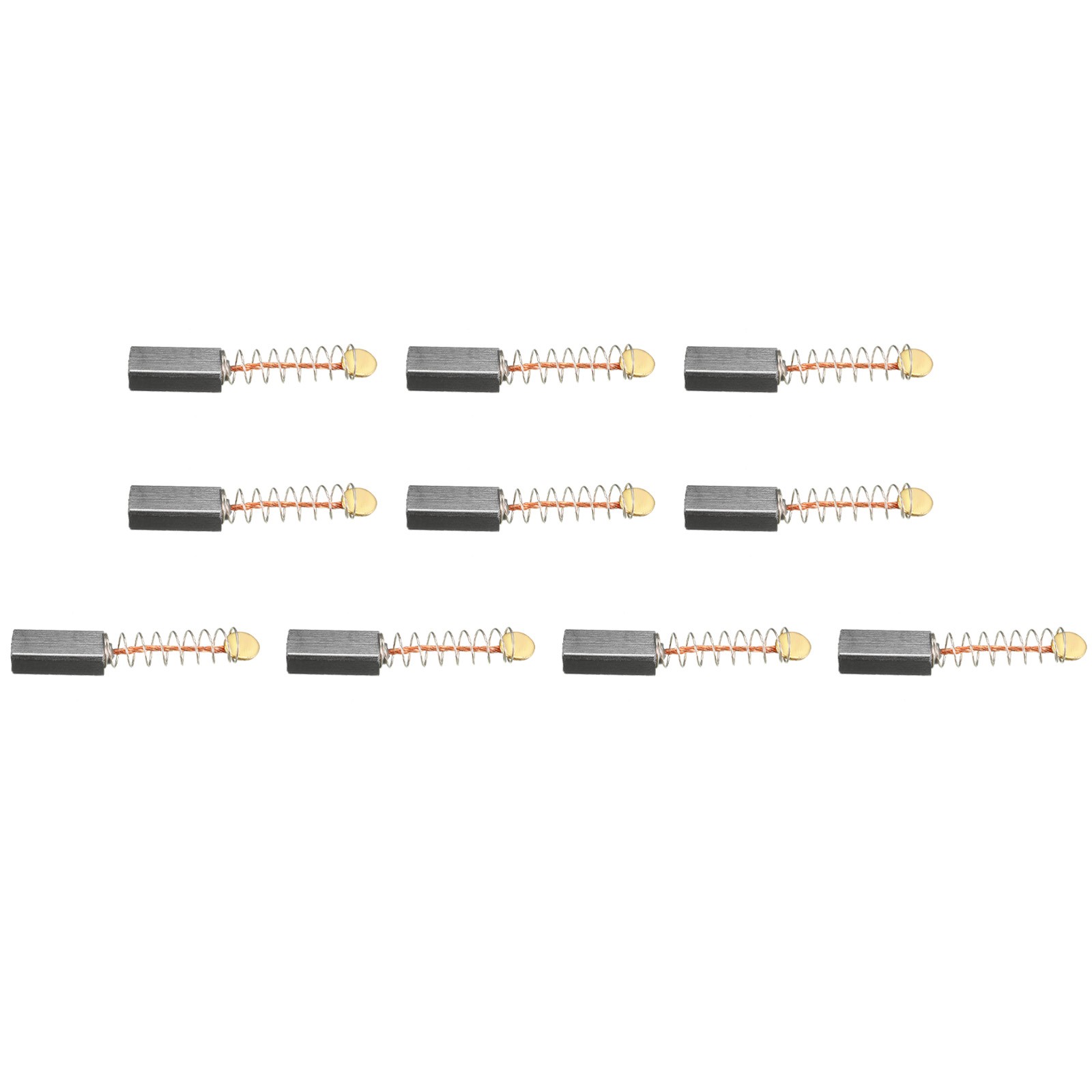 Carbon Brushes, [for Power Motor]- 20mmx7mmx6mm/Black Gold Tone/10 Pcs