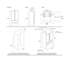 Frigorifero Bertazzoni side by side REF904FFNXTC 636 LT acciaio inox classe E