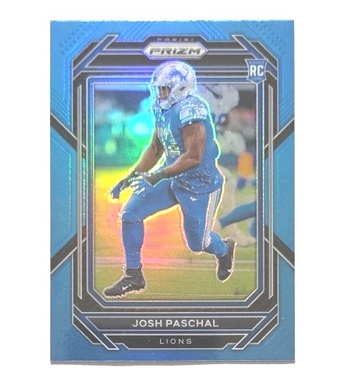 2022 Panini Prizm Blue #389 Josh Paschal RC (LIONS) !!
