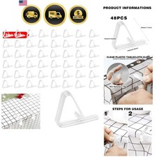 Plastic Table Cloth Holder Clips for Outdoor Picnic Tables 48pcs