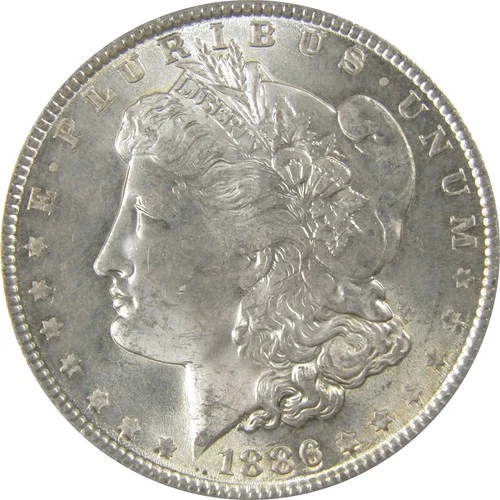 1886 Morgan Silver Dollar CH AU Choice About Uncirculated SKU:I24365