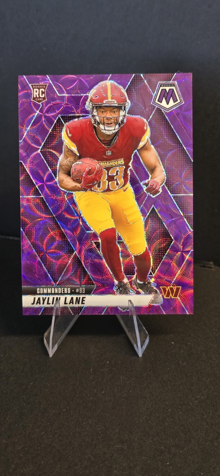 2025 Panini Mosaic - Rookies Jaylin Lane #306 Purple Scope Prizm (RC)