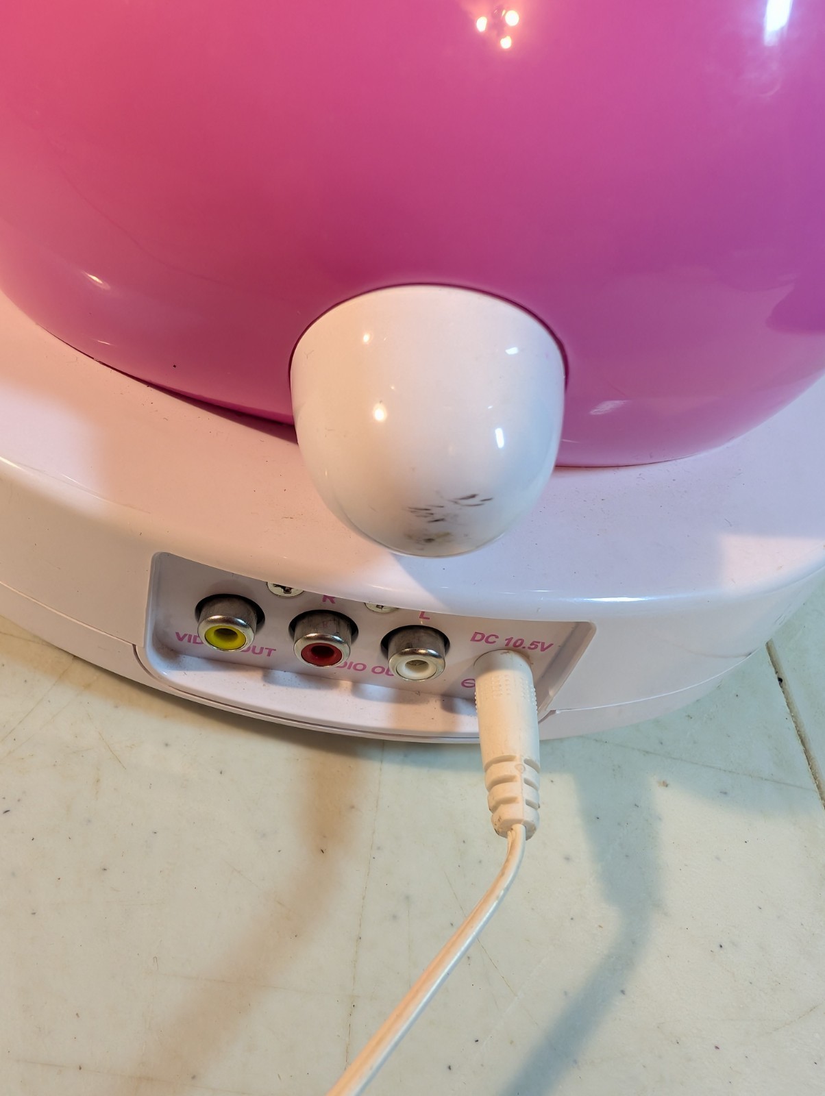 Hello Kitty CD+G Karaoke System  Built in Color Video Camera Tested Works No Mic