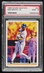 1989 Score Scoremasters Ken Griffey Jr #30 PSA 9 MINT Rookie RC HOF
