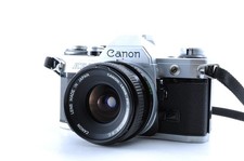  NEAR MINT Canon AE-1 Silver Film Camera FD 28mm F/3.5 S.C From Japan