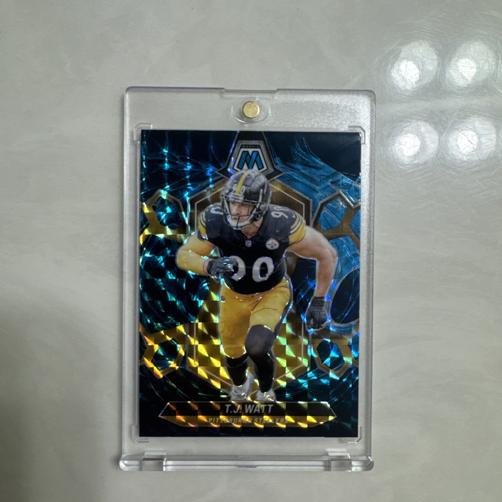 TJ Watt 2024 Panini Mosaic SSP Genesis Case Hit #188 - Steelers 🔥