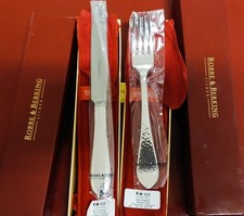 ROBBE & BERKING MARTELE 12 TL DESSERT -VORSPEISE BESTECK 925 SILBER BESTECK -OVP