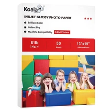 Koala Heavyweight Thick Glossy Photo Paper 13X19 Inches for Inkjet Printing U...