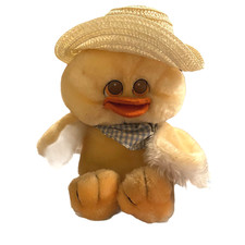 Vintage 1990 Dan Dee Easter Duck with tag Plush made in Taiwan