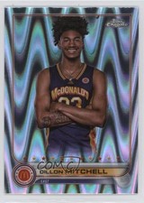 2022 Topps Chrome McDonald's All American RayWave Refractor Dillon Mitchell 1n5