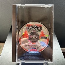 Worldwide Soccer (Sega Saturn, 1995) Original Case + Game, No Manual