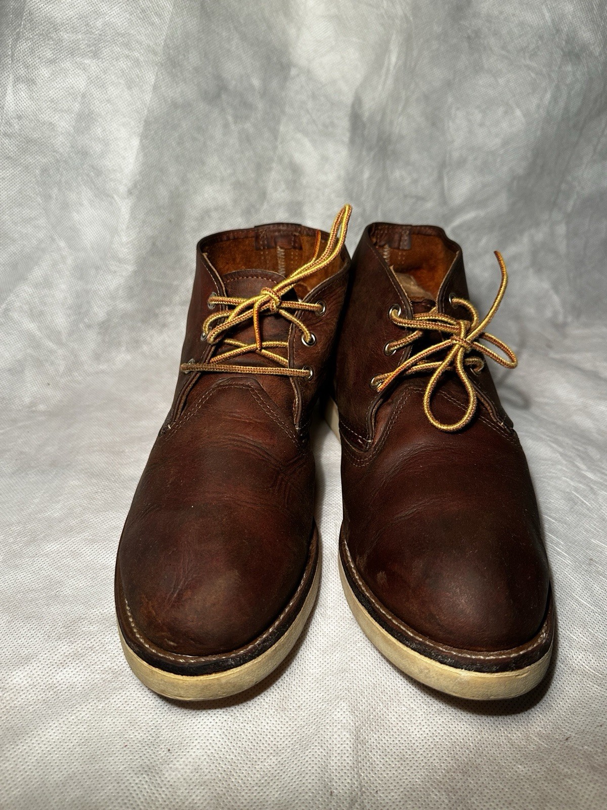 Red Wing Heritage 3137 Mens Chukka Boots Size 10 D Copper Rough & Tough Leather Made in USA