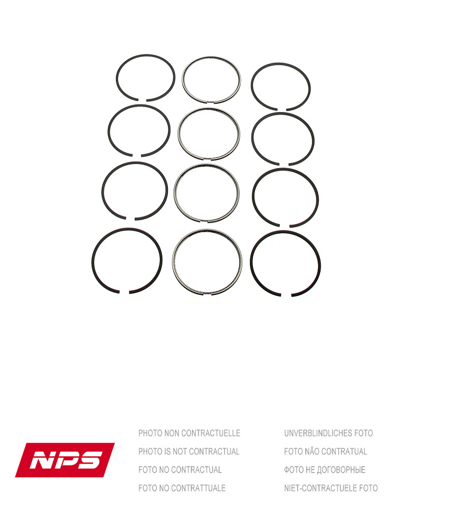 Segment de piston 4G54 NPS M903I13 pour moteur Mazda et Mitsubishi