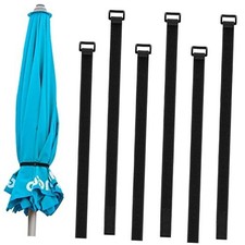 6 Pack Reusable Patio Umbrella Strap Adjustable Securing Straps for Parasol