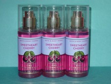BATH  BODY WORKS FINE FRAGRANCE MIST TRAVEL SIZE SWEETHEART CHERRY NEW SET 3 