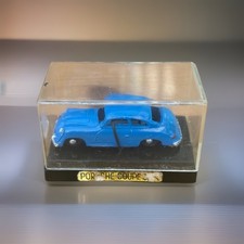 Miniature Porsche Coupe 356 Blue And In Original Case Made In Japan