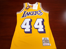 MITCHELL & NESS NBA LOS ANGELES LAKERS JERRY WEST 1971-72 AUTHENTIC JERSEY 36 S