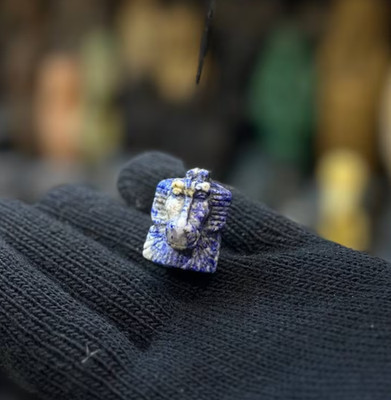 Rare Lapis Lazuli God Thoth Amulet : Authentic Ancient Egyptian Artifact 235 BC