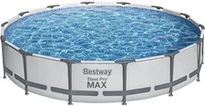 BESTWAY STEEL PRO MAX 14' X 33" ROUND ABOVE GROUND POOL SET 56597E - GRAY