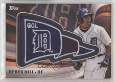 2015 Topps Pro Debut Pennant Manufactured Patch Derek Hill #PP-DH Patch 2yi