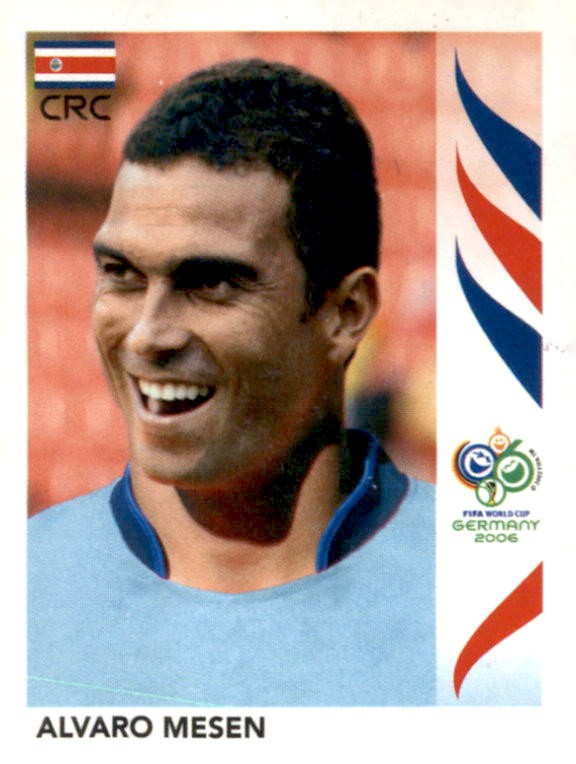Alvaro Mesen Costa Rica 2006 Panini World Cup Sticker #54