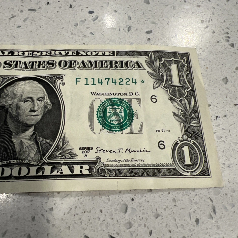 STAR NOTE 1 Dollar Bill 2017A 11474224 - Image 2 of 4