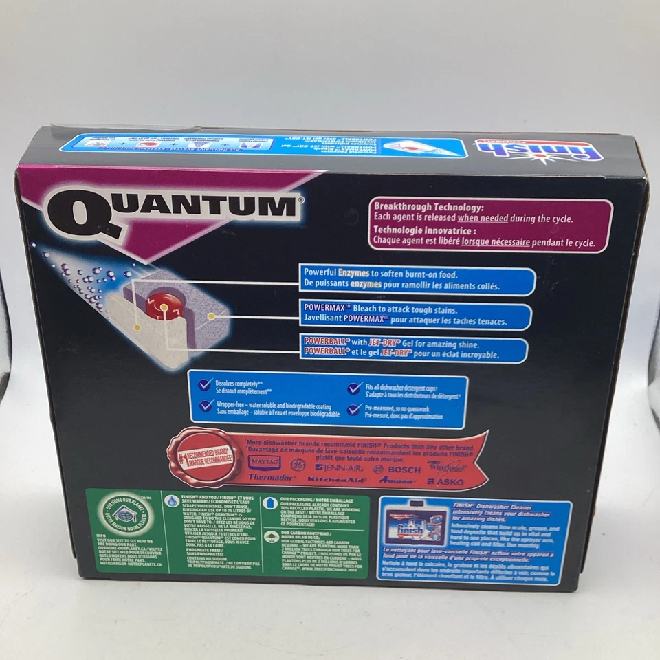 6 X Finish Quantum Powerball Dishwasher Detergent Tablets 20 ct (120 Total) - Bild 4 von 4