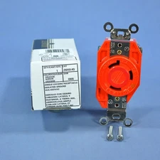 Leviton L8-30R Isolated Gnd Locking Receptacle Outlet 30A 480V 2640-IG-066