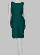 Calvin Klein Women's Green Boat-Neck Embellished Sheath Dress Sz 2