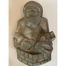 11 H  Santa Claus Cake Mold Vintage Nordic Wa...